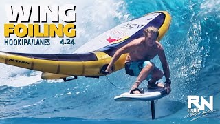 Wing Foiling  Wave Riding and Jumping [upl. by Sezen]