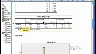 Testing Distributions for Normality  SPSS part 1 [upl. by Kipper]