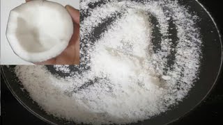 Desiccated Coconut  How to make Desiccated Coconut  Homemade Desiccated Coconut [upl. by Sergei]