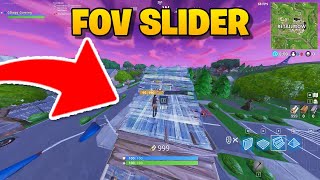 FOV slider in Fortnite [upl. by Kind]