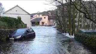 Cumbria Backbarrow flooding Dec 2015 [upl. by Edana]