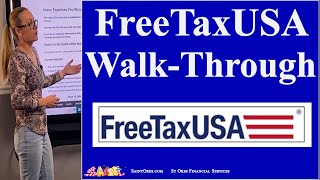 FreeTaxUSA April 2024 efile income deadline How to file your taxes online Tutorial walkthrough [upl. by Keri]