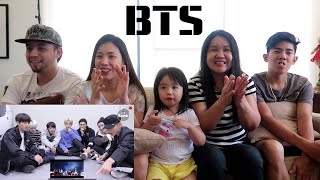 Vlog 39  FAMILY REACTS TO quotBTS MIC Drop MV Reactionquot [upl. by Eedolem]