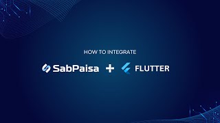 Payment Gateway Integration with Flutter Application  SabPaisa [upl. by Yelyr706]