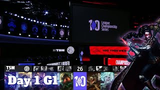 TSM vs 100  Day 1 LCS 2022 Lock In Groups  TSM vs 100 Thieves full game [upl. by Felt]