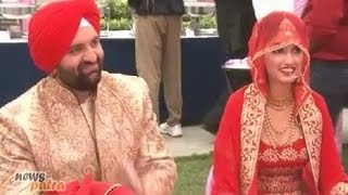 Hansraj Hanss Son and Daler Mehndis daughter Ajit Kaur wedding reception party in Gurgaon [upl. by Acimat95]