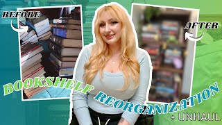 Book Unhaul  TBR Bookshelf Reorganization [upl. by Assirim]