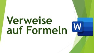 Verweise auf Formeln in Word erstellen  Abschlussarbeiten erstellen 17 [upl. by Karin]