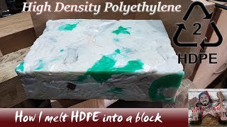 HDPE Plastic Recycling  To Usable Blocks [upl. by Daphne]