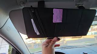 Polarized Sun Visor for Car with Organizer [upl. by Lorin]