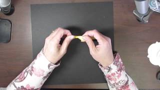 How To Make a Flat Bow for A Greeting Card [upl. by Magnum915]