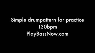 130 bpm Drum machine loop pattern [upl. by Mharba]