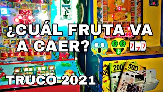 Cómo saber cuál fruta va a caer en la tragamonedas 😱🤑👀  El mejor truco 2021🤑😎😱 [upl. by Novaj]