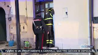 Fiamme in un appartamento a Carovilli quattro giovani in ospedale [upl. by Dagall]