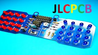 POLİS ÇAKARI DEVRESİ  HIZ AYARLI POLİS ÇAKARI   NE555  CD4017   JLCPCB [upl. by Aidnis]