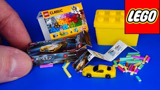 The smallest set LEGO Classic Brick Box and Toyota GR Supra 76901 Toy Set Unboxing [upl. by Formenti942]