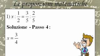 Proporzioni matematiche esercizi con soluzione  1 [upl. by Anileh20]