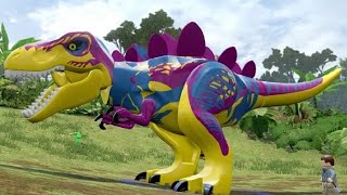 LEGO Jurassic World  Custom Dinosaurs  Free Roam Gameplay Dino Creation [upl. by Lindeberg]