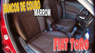 BANCOS DE COURO MARROM  Fiat Toro [upl. by Dhruv]