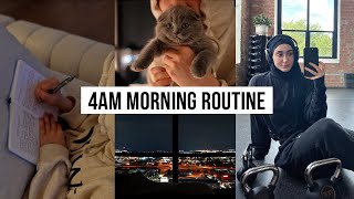 4am Realistic amp Productive Morning Routine  Self Care  Gym Edition [upl. by Nairrod428]