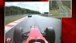 Kimi Raikkonen Onboard Start Spa 2009 [upl. by Atinram]