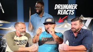 Larnell Lewis Hears quotEnter Sandmanquot For The FIRST TIME  REACTION drumeo [upl. by Lydie569]