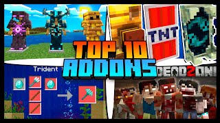 TOP 10 ADDONS PARA O MINECRAFT BEDROCK MINECRAFT PE  MCPE [upl. by Aicina]