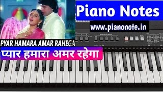 pyar hamara amar rahega प्यार हमारा अमर रहेगा piano tutorial on ctx9000in  kapilvermamusic [upl. by Reina]