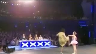 Susan Boyle KICKS Hollie Steel [upl. by Nanerb]