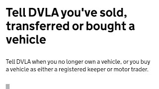 V5 Logbook changes online amp change of name amp address Notify DVLA of sold car using a mobile phone [upl. by Nuhsal]