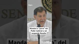 Reportero increpa a Noroña por no “acatar” al Poder Judicial [upl. by Barde]