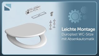 SCHÜTTE Montagevideo Duroplast WCSitze mit Absenkautomatik 821XX [upl. by Etyak]