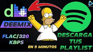 DESCARGA LISTAS DE SPOTIFY CON DEEMIX FIX 2024 [upl. by Forrer]