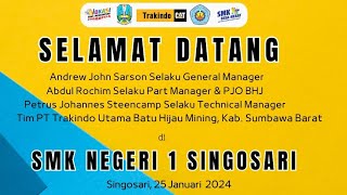 Kunjungan General Manager PT Trakindo Utama di SMK Negeri 1 Singosari 25 Januari 2024 [upl. by Derwin]