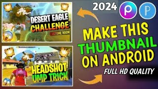 How To Make Free Fire Thumbnail In Pixellab  Free Fire Thumbnail Kaise Banaye Pixellab And Picsart [upl. by Ystap]