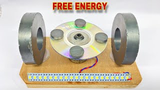 Free Energy Generator With Dc Motor And Two Big Magnet  Free Electricity  Magnetic Motor Dynamo [upl. by Aniv257]