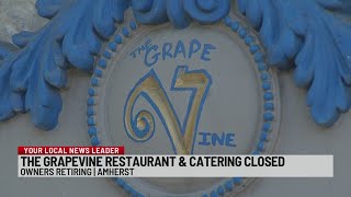 The Grapevine Restaurant in Amherst closing [upl. by Dougy]