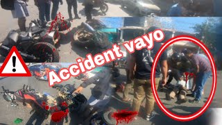 🔥Dasain ko din ma accident vayo 😭 MT le 150 pulser lai handiyo manxe behos vayoSunuwarmoto [upl. by Ykceb]