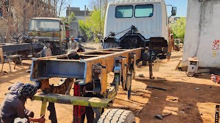 How to Rebuild Broken Truck Chassis Completely Restoring and Rebuilding Project [upl. by Dinny]