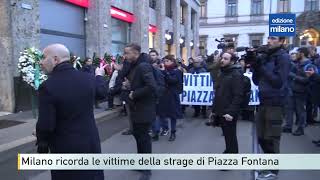 Milano ricorda le vittime della strage di Piazza Fontana [upl. by Marjory544]