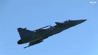 JAS 39 Gripen with turbine song  Karlskrona  20220813 High Quality Audio [upl. by Bradski833]