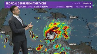 Tropics Update Tropical Depression 31 to become Iota [upl. by Atsyrc]