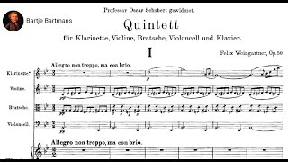 Felix Weingartner  Quintet for Piano Clarinet and Strings Op 50 1911 [upl. by Henrieta]