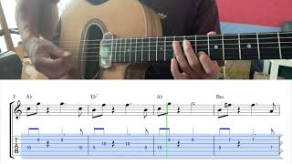 Dinette  Django Reinhardt EASY Theme  Gypsy Jazz Guitar Tabs [upl. by Holmann]