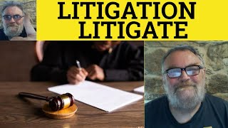 🔵 Litigation Meaning  Litigate Defined  Litigation Examples  Legal Vocabulary Litigate Litigation [upl. by Annoid]