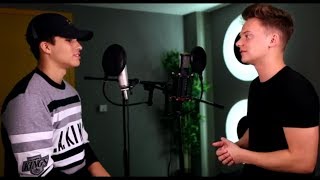 Conor Maynard vs Alex Aiono  24K Magic MashupSing offLyricsLyric Video [upl. by Acnaiv276]