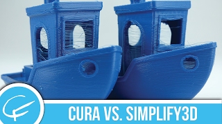 Cura Vs Simplify3D A Slicer Comparison with 3DBenchy [upl. by Ahsel97]