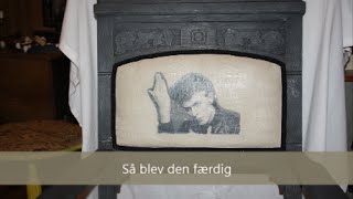 Kalkmaling på Stof Jeg maler min stol med kalkmaling Dry Brush og Decoupage Kalkmaling [upl. by Mosenthal]