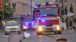 Feuerwehreinsatz in Nürnberger Innenstadt [upl. by Oikim]