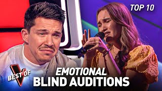 Heartbreaking EMOTIONAL Blind Auditions That Had the Coaches In Tears on The Voice  Top 10 [upl. by Querida]